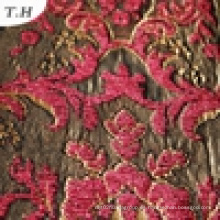 Red Chenille Jacquard tela proveedor (FTH31178)